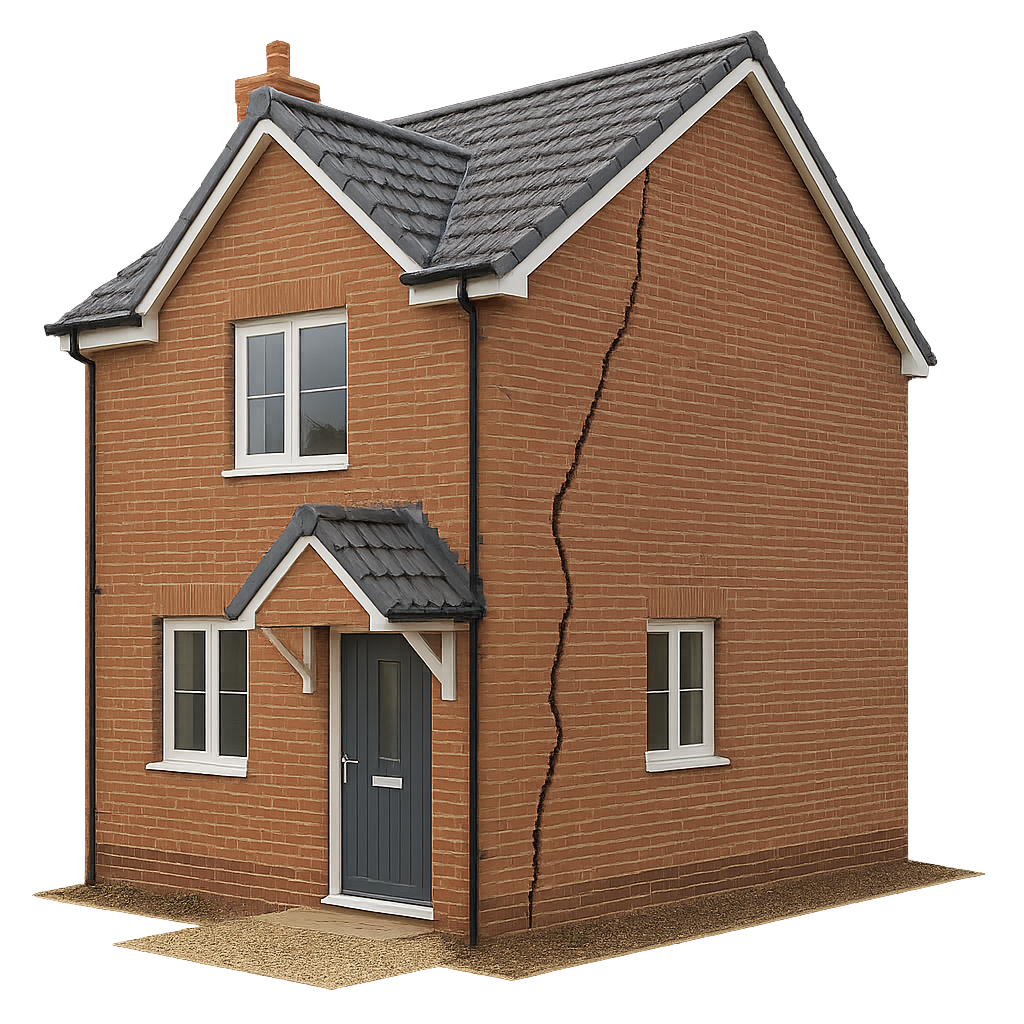 Newbuild Home with cracking